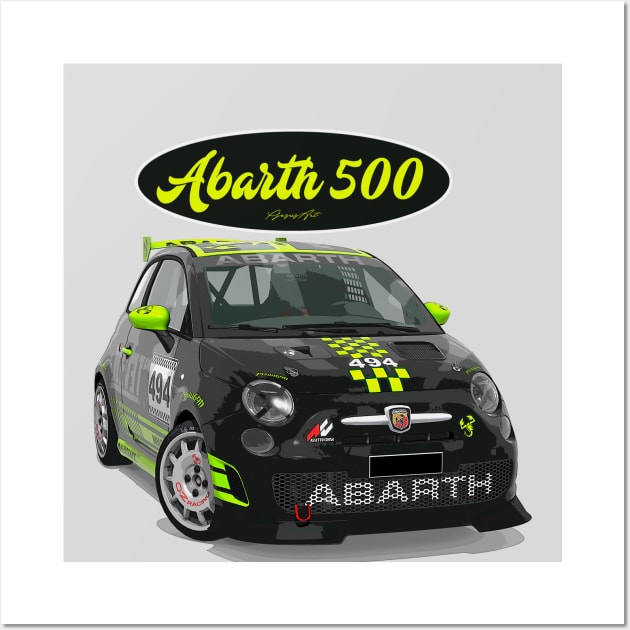 ABARTH 500 494 Wall Art by PjesusArt